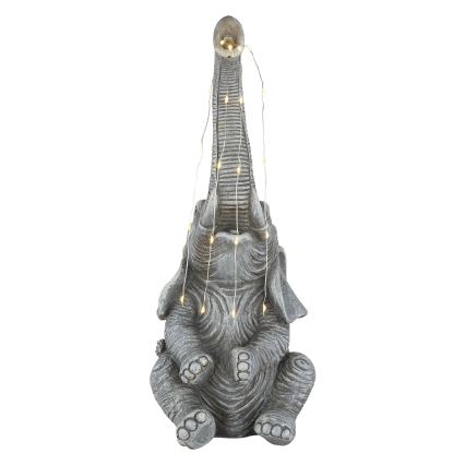 Globo - Decorațiune solară LED 20xLED/0,02W/3V IP44 300 mAh elefant