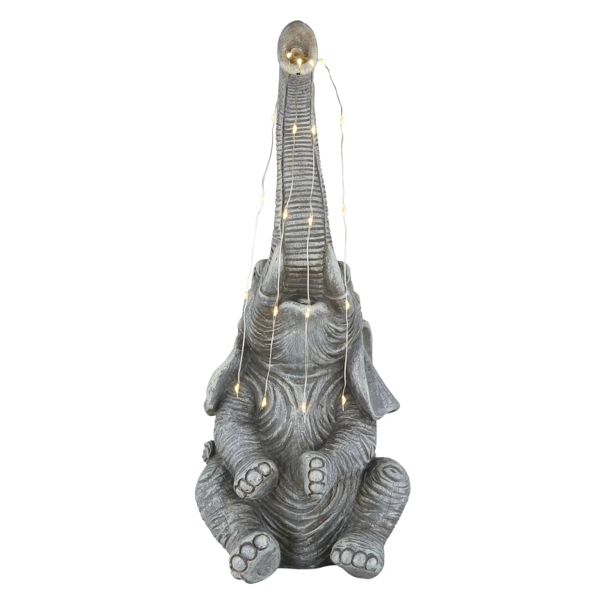 Globo - Decorațiune solară LED 20xLED/0,02W/3V IP44 300 mAh elefant