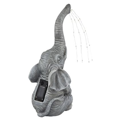 Globo - Decorațiune solară LED 20xLED/0,02W/3V IP44 300 mAh elefant