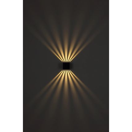 Globo - Aplică LED de perete pentru exterior, 6W, 230V, IP54, antracit
