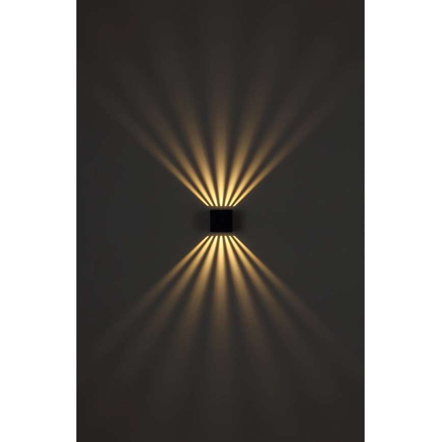 Globo - Aplică LED de perete pentru exterior, 6W, 230V, IP54, antracit