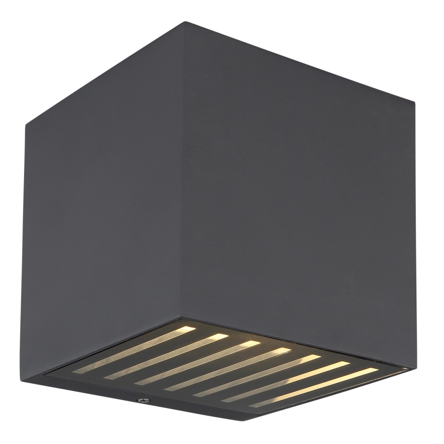 Globo - Aplică LED de perete pentru exterior, 6W, 230V, IP54, antracit