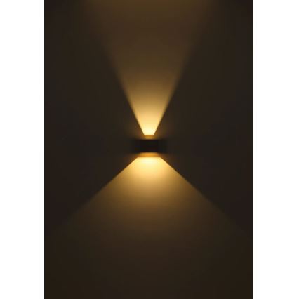 Globo - Aplică LED de exterior pentru perete cu senzor 2xLED/3W/230V IP54