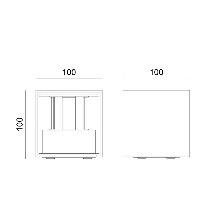 Globo - Aplică LED de exterior 2xLED/3W/230V IP54