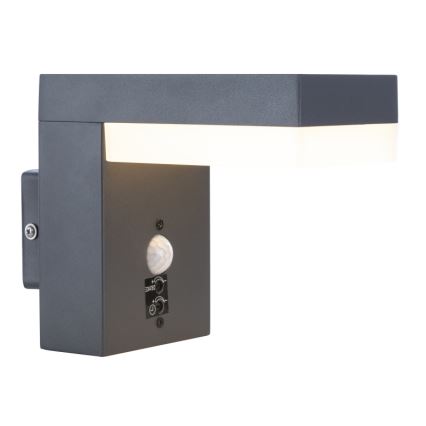 Globo - Aplica de perete LED pentru exterior cu senzor LED/9,5W/230V IP44