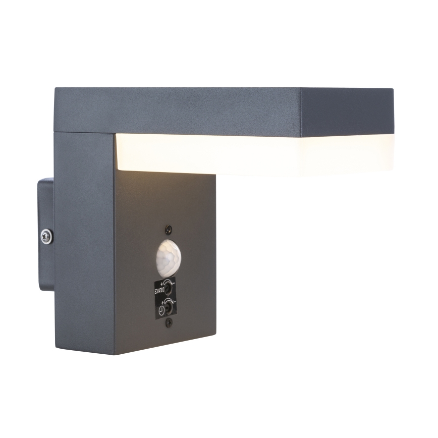 Globo - Aplica de perete LED pentru exterior cu senzor LED/9,5W/230V IP44