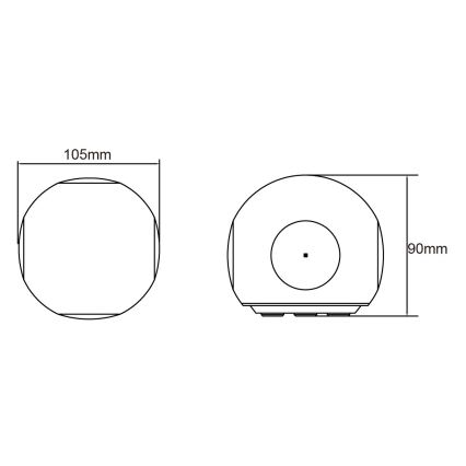 Globo - LED aplică de perete pentru exterior LED/4,5W/230V IP54