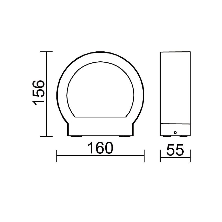 Globo - Aplică de perete pentru exterior cu LED/6W/230V IP54
