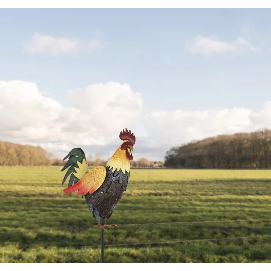 Globo - Decorațiune solară LED LED/0,02W/3V IP44 300 mAh cocoș