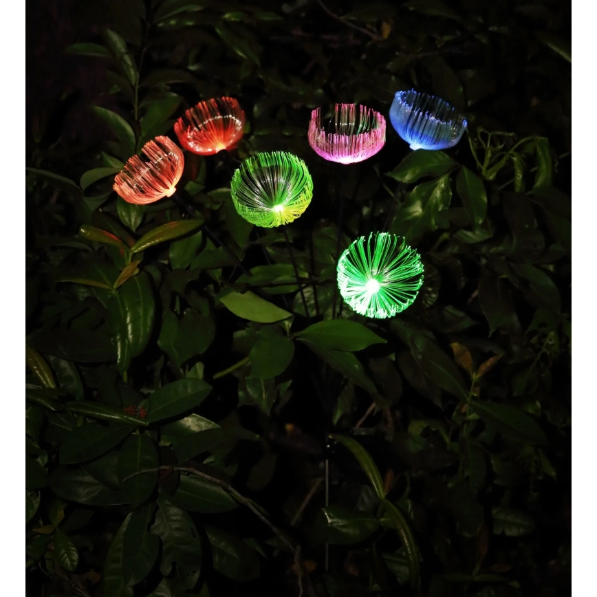 Globo - Lampă solară LED RGB, 6 x LED, 1,2 V, IP44, 300 mAh