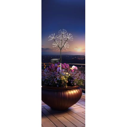 Globo - Lampă solară LED cu efect de artificii, 3xLED/3V, IP44, 600 mAh