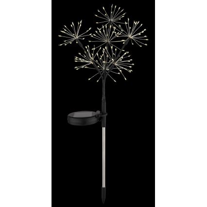 Globo - Lampă solară LED cu efect de artificii, 3xLED/3V, IP44, 600 mAh