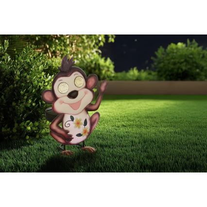 Globo - Lampă solară LED, 104 LED, 3V, IP44, 300 mAh, model Maimuță