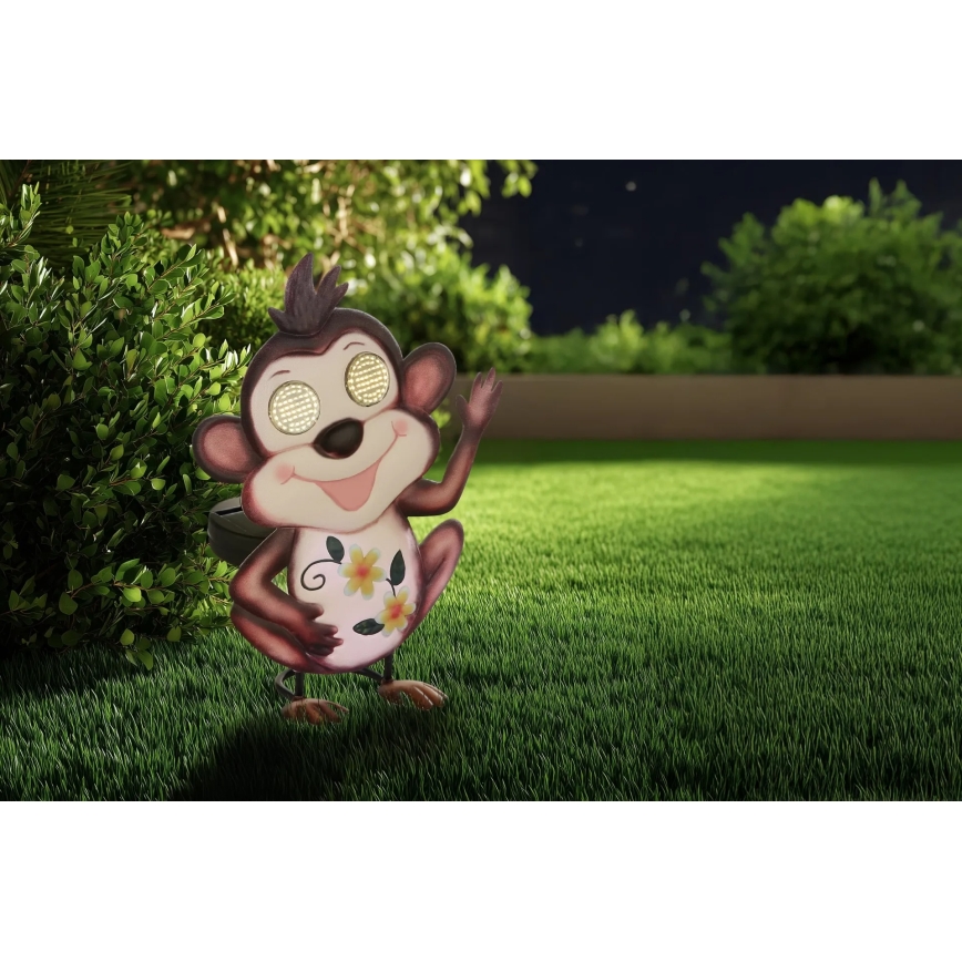 Globo - Lampă solară LED, 104 LED, 3V, IP44, 300 mAh, model Maimuță