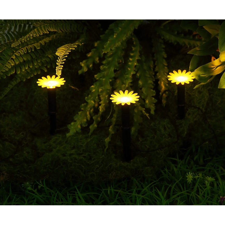 Globo - Ghirlandă solară LED 5xLED/3V IP44 300 mAh 2,2 m flori