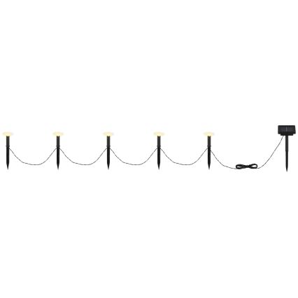 Globo - Ghirlandă solară LED 5xLED/3V IP44 300 mAh 2,2 m flori