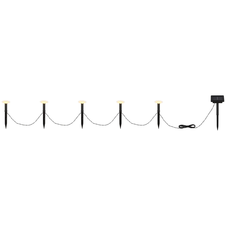 Globo - Ghirlandă solară LED 5xLED/3V IP44 300 mAh 2,2 m flori