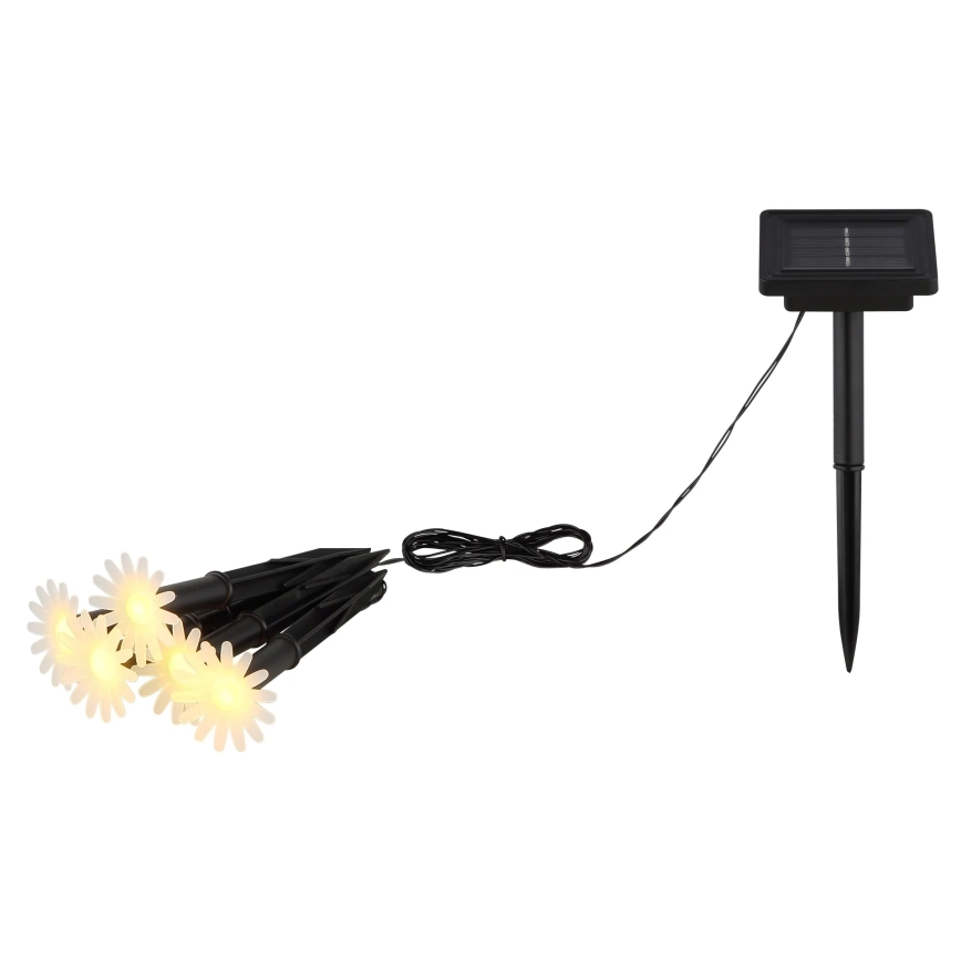 Globo - Ghirlandă solară LED 5xLED/3V IP44 300 mAh 2,2 m flori