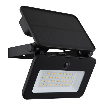 Globo - Lampă solară LED reglabilă cu senzor, 8W/5V, 3000/4000/6500K, IP65, 2200 mAh