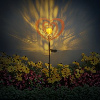 Globo - Lampă solară LED 3V, IP44, 300 mAh, inimă ruginită