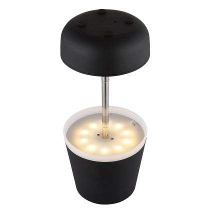 Globo - Lampă solară LED 10xLED/0,06W/3V IP44 800 mAh negru