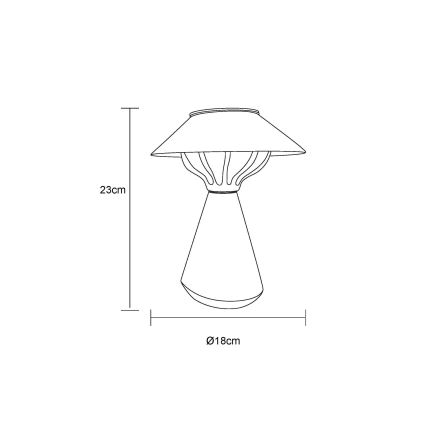 Globo - Lampă solară LED 10xLED/0,06W/1,2V IP44 600 mAh maro