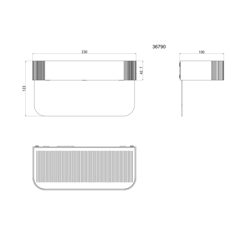 Globo - Placă LED solară pentru număr de casă, 6W, 3,7V, IP54, 1800 mAh