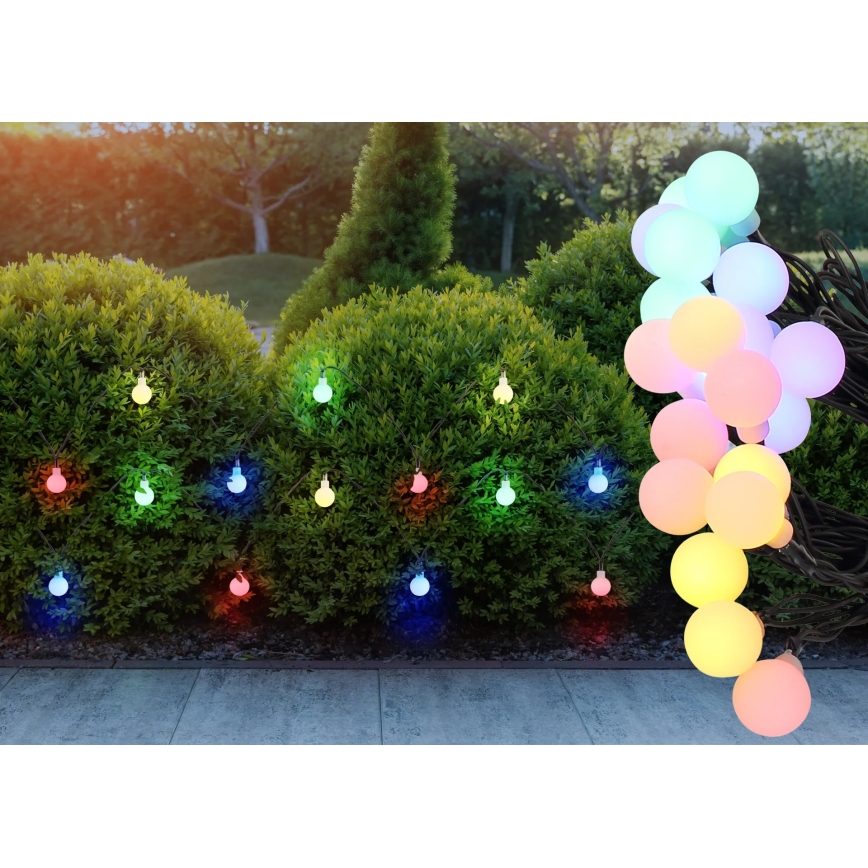Globo - Ghirlandă solară cu LED 20xLED/1,2V IP44 300 mAh 5,8 m