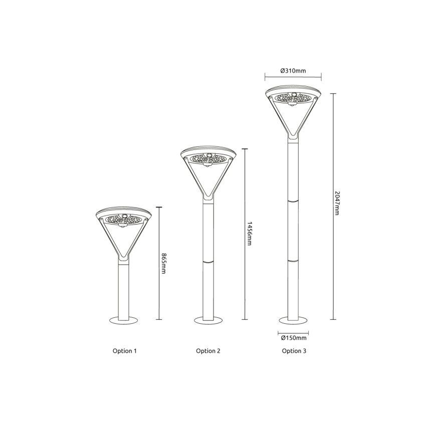 Globo - Lampă solară LED/18W/3,7V 8000 mAh IP54