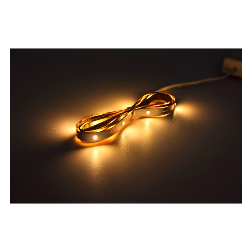 Globo - Bandă LED cu senzor LED/1,5W/6V 4xAAA 3000K 1,5 m