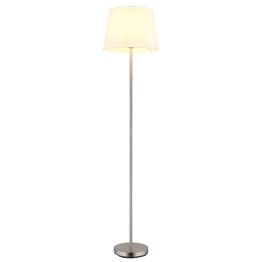 Globo - Lampă de podea 1xE27/40W/230V alb/crom mat