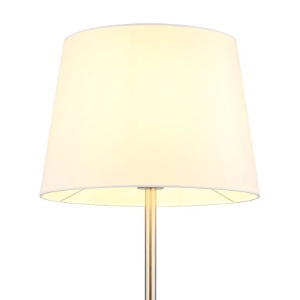 Globo - Lampă de podea 1xE27/40W/230V alb/crom mat