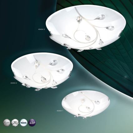 GLOBO 40404-3 - Plafonieră BURGUNDY 3xE27/60W/230V