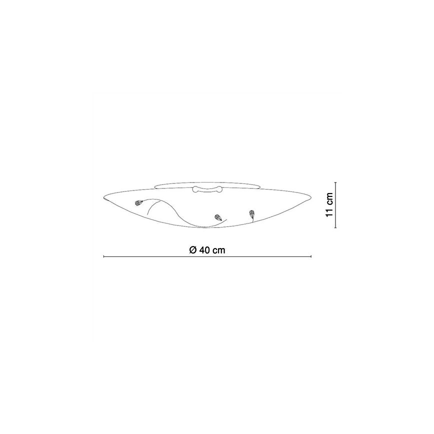GLOBO 40404-3 - Plafonieră BURGUNDY 3xE27/60W/230V