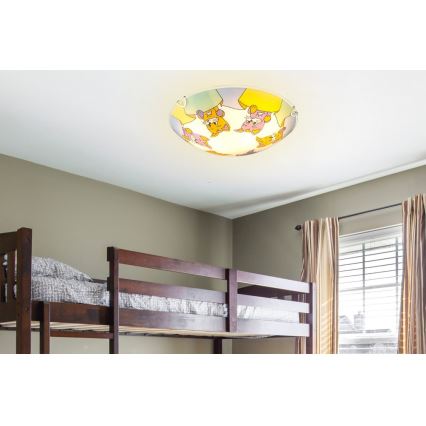 Globo - Plafonieră copii 2xE27ILLU/60W/230V
