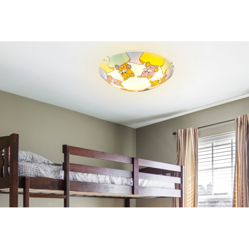 Globo - Plafonieră copii 2xE27ILLU/60W/230V
