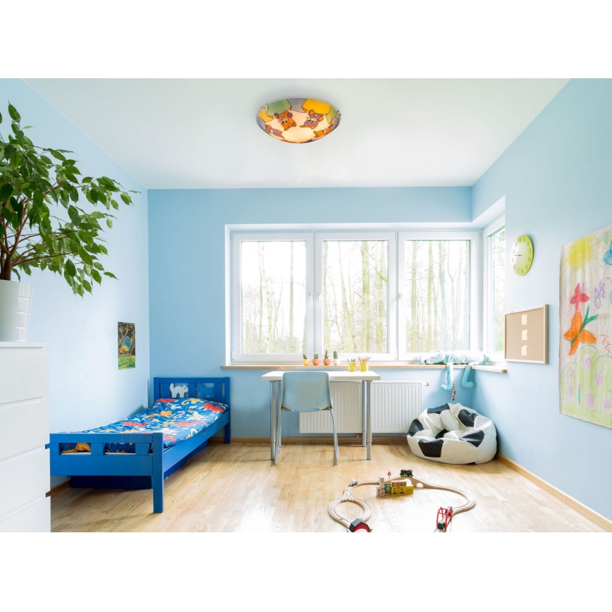 Globo - Plafonieră copii 2xE27ILLU/60W/230V