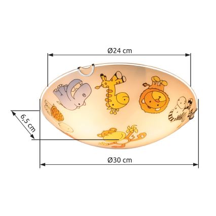 Globo - Plafonieră copii 2xE27ILLU/60W/230V