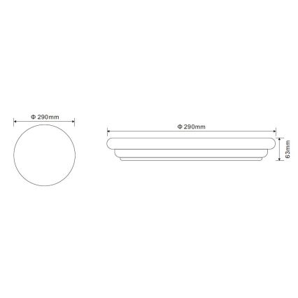 Globo - Plafonieră LED, 20 W, 230 V