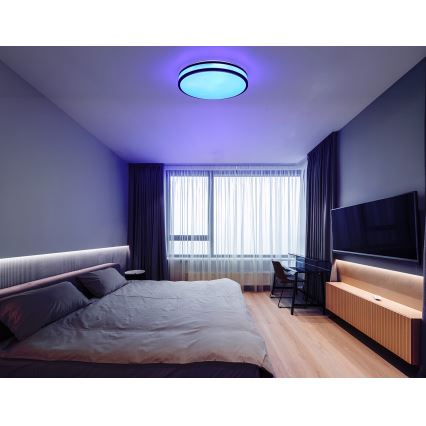 Globo - Plafonier LED RGBW reglabil, LED/18W/230V 2700-6000K + telecomandă