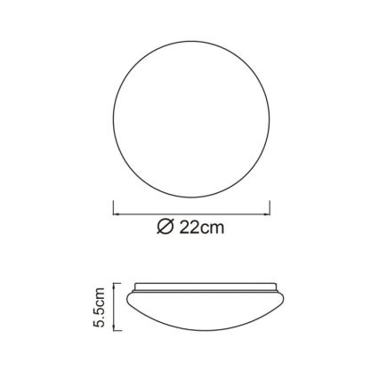Globo - Plafonieră LED/8W/230V 4000K Ø 55 cm
