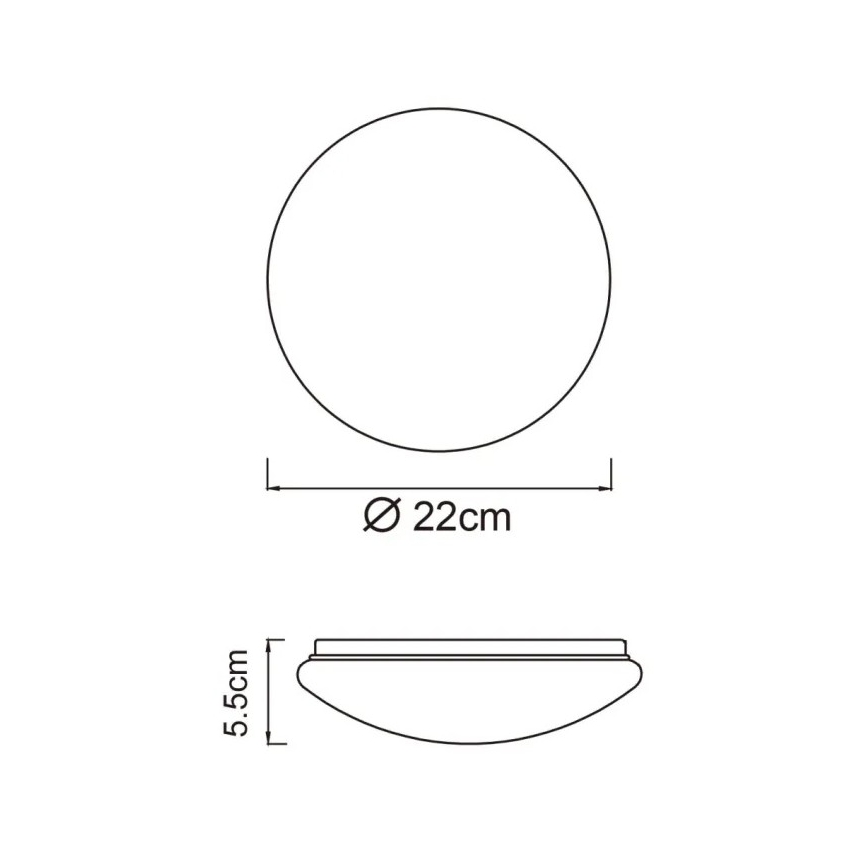 Globo - Plafonieră LED/8W/230V 4000K Ø 55 cm