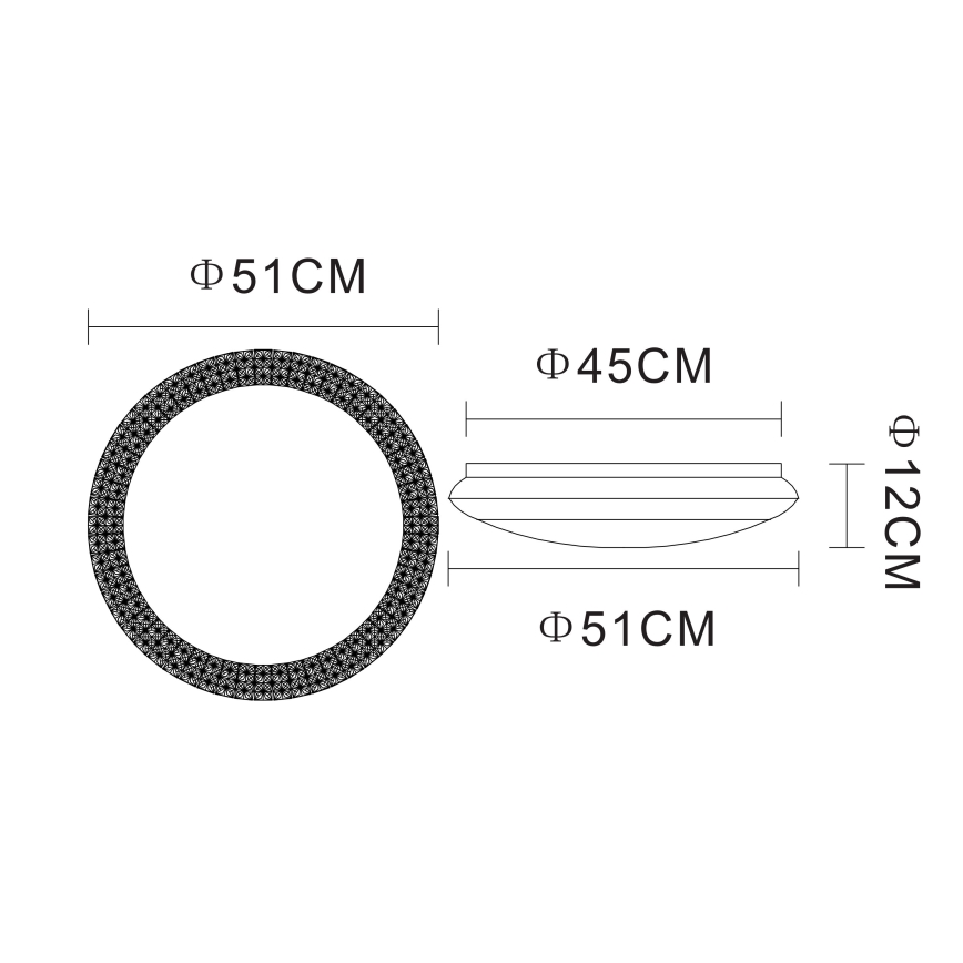 Globo - LED Plafonieră dimmabilă LED/40W/230V + telecomandă