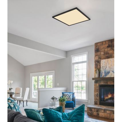 Globo - Plafonier LED reglabil pentru baie LED/24W/230V 42x42 cm IP44 negru