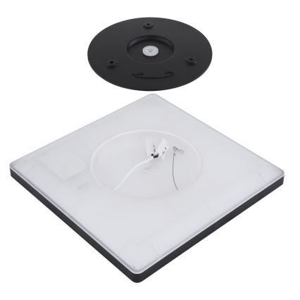 Globo - Plafonier LED reglabil pentru baie LED/24W/230V 42x42 cm IP44 negru