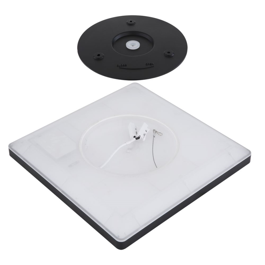 Globo - Plafonier LED reglabil pentru baie LED/24W/230V 42x42 cm IP44 negru