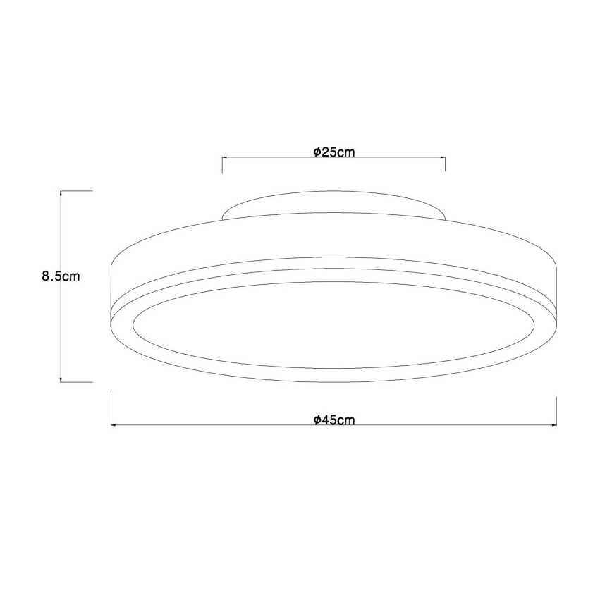 Globo - Plafonieră LED dimabilă LED/24W/230V 2700-6500K Ø 45 cm + telecomandă inclusă