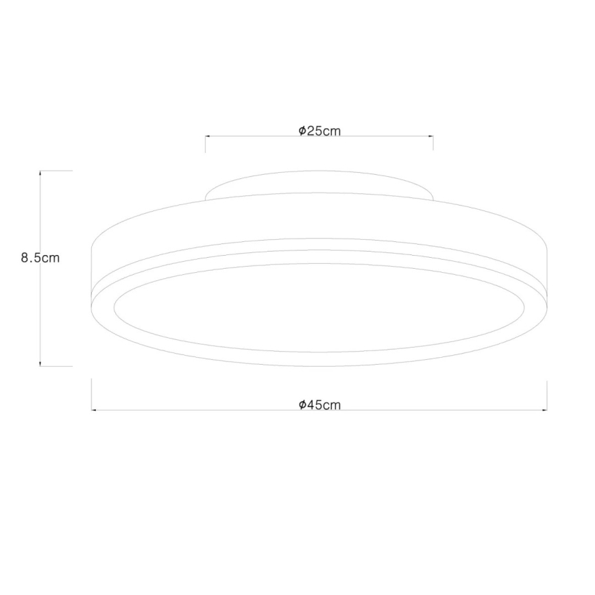 Globo - Corp de iluminat de tavan LED cu funcție de dimare/24W/230V 3000-6500K diam. 45 cm