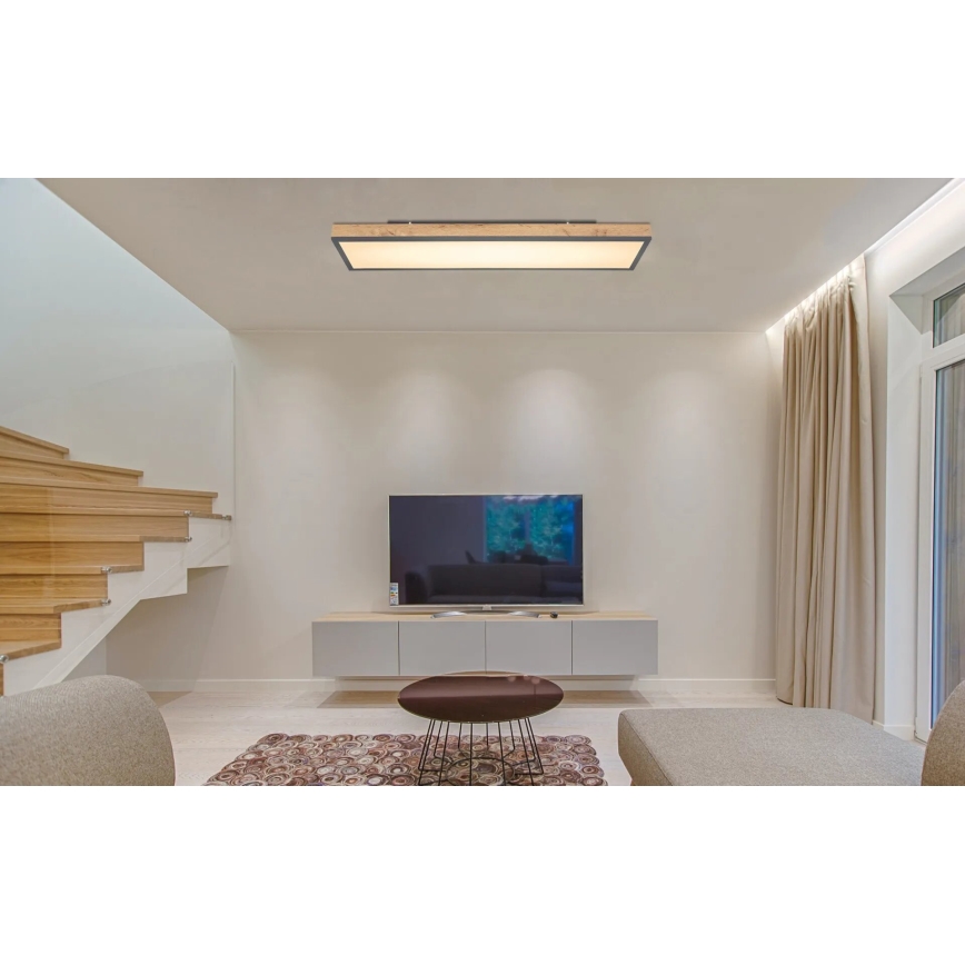 Globo - Plafonieră LED dimabilă LED/36W/230V 2700-6500K maro/gri + telecomandă
