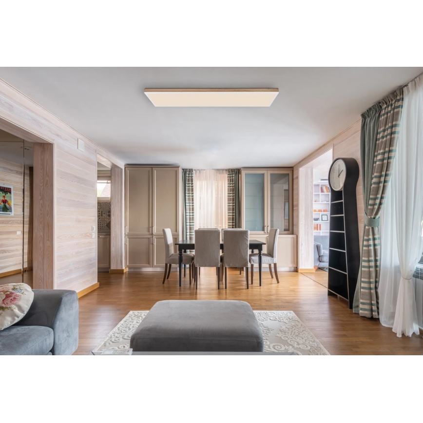 Globo - Plafonieră LED dimabilă 36W/230V 2700-6500K maro/alb + telecomandă